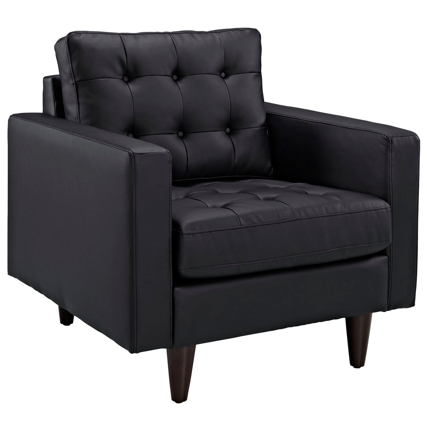 Modway Empress Leather Armchair | Armchairs |