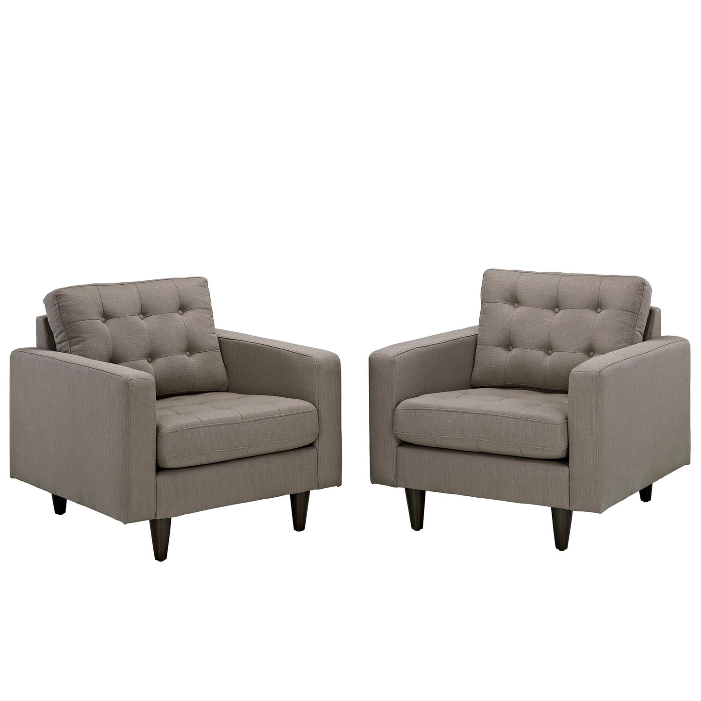 Modway Empress Armchair Upholstered - Set of 2 | Armchairs |