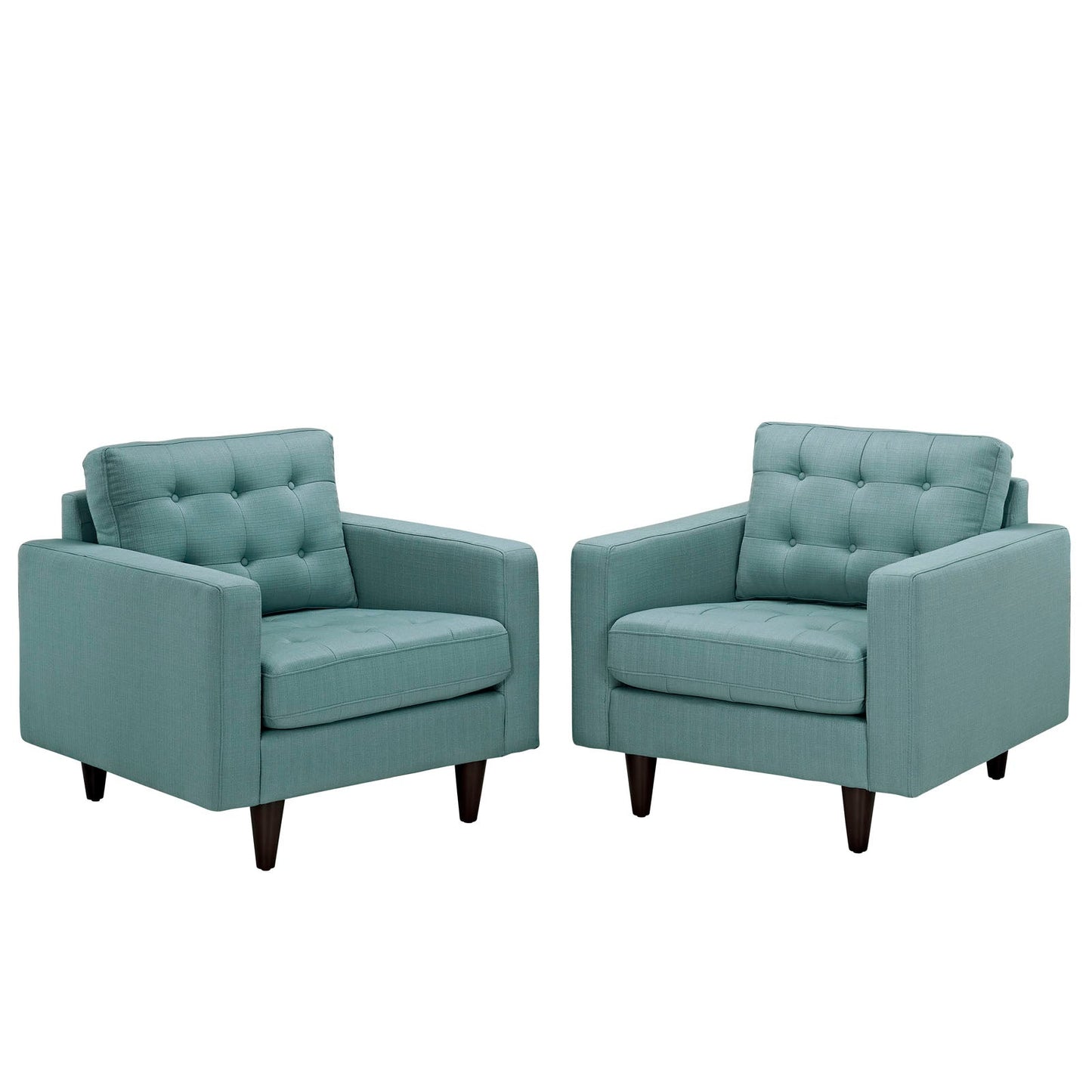 Modway Empress Armchair Upholstered - Set of 2 | Armchairs |