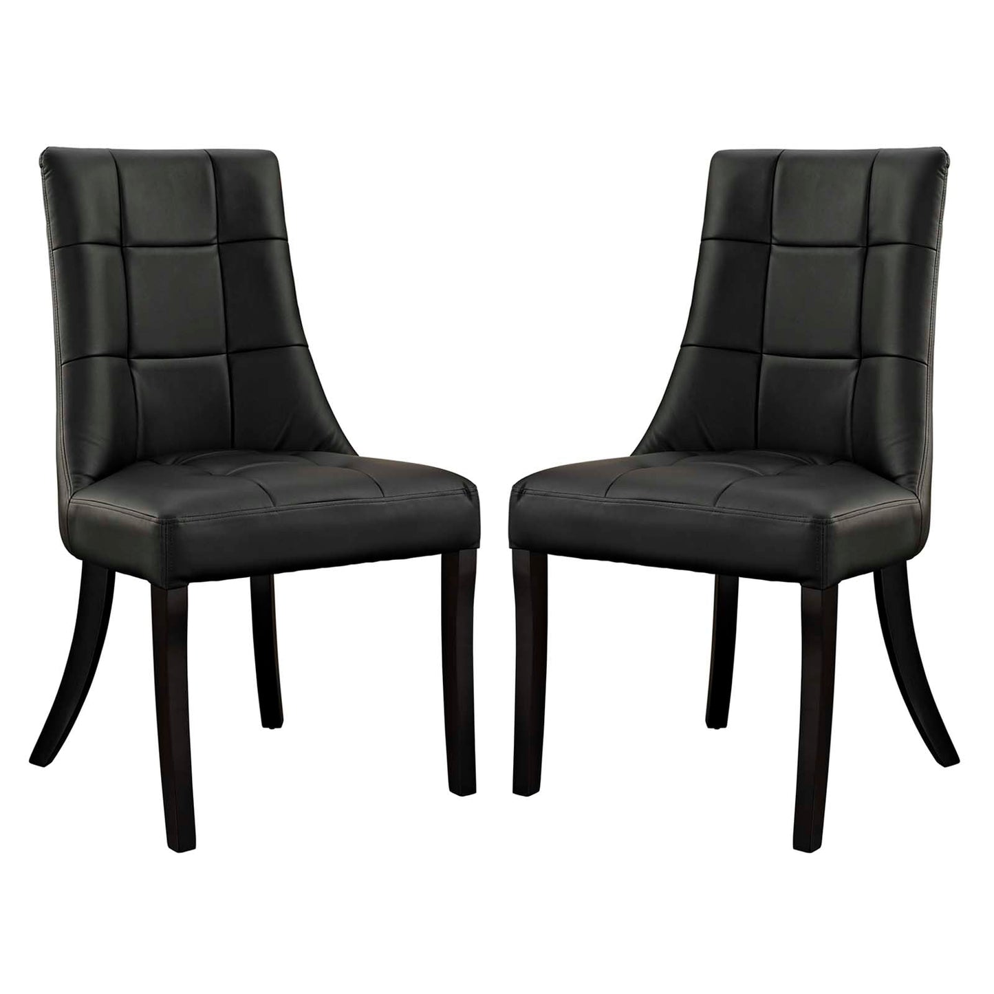 Modway Noblesse Vinyl Dining Chair - Set of 2 | Dining Chairs | Modishstore-9