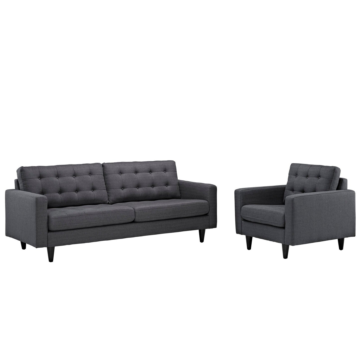 Modway Empress Armchair and Sofa - Set of 2 | Sofas |