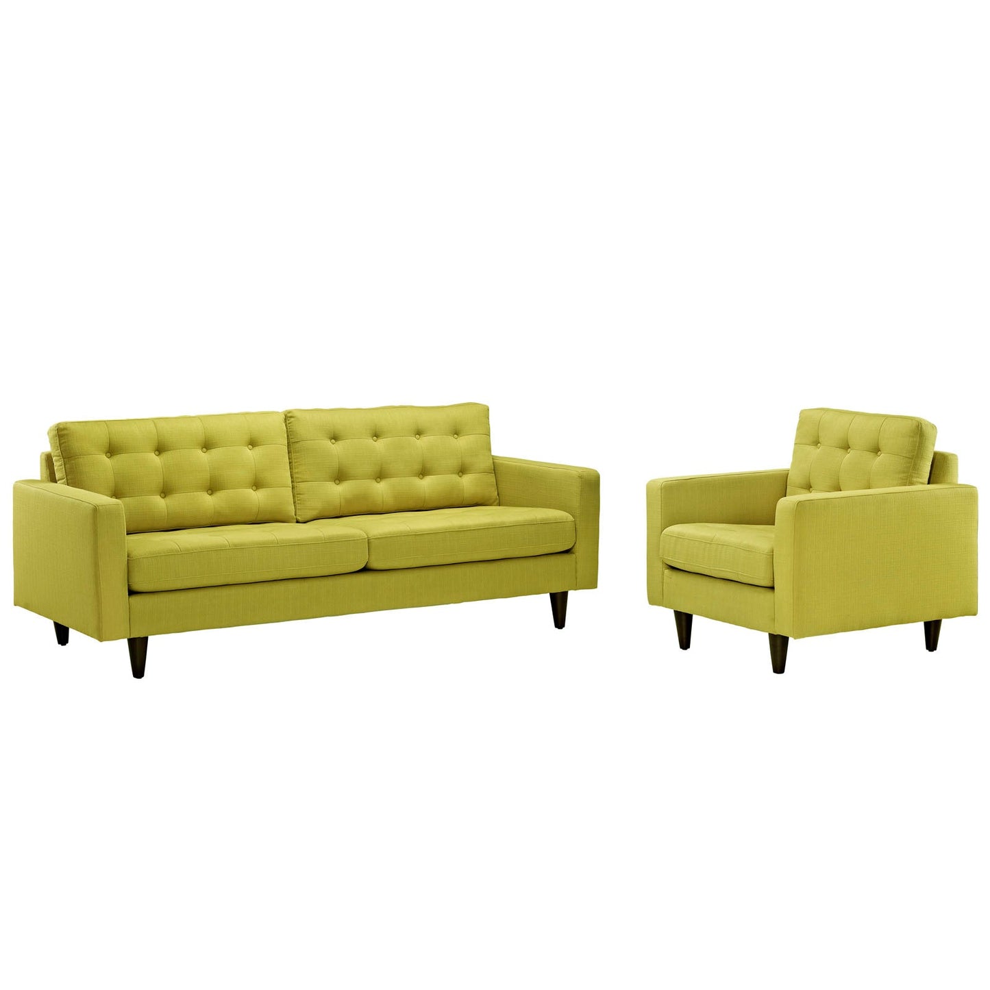 Modway Empress Armchair and Sofa - Set of 2 | Sofas |