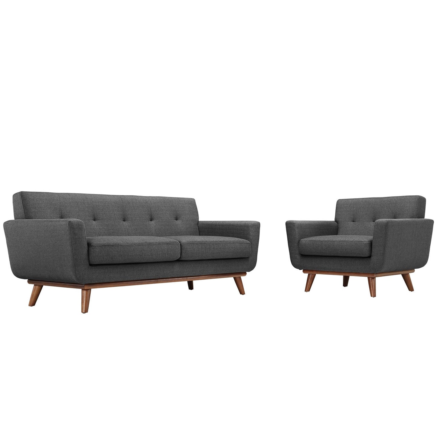 Modway Engage Armchair and Loveseat - Set of 2 - EEI-1346 | Sofa Set |