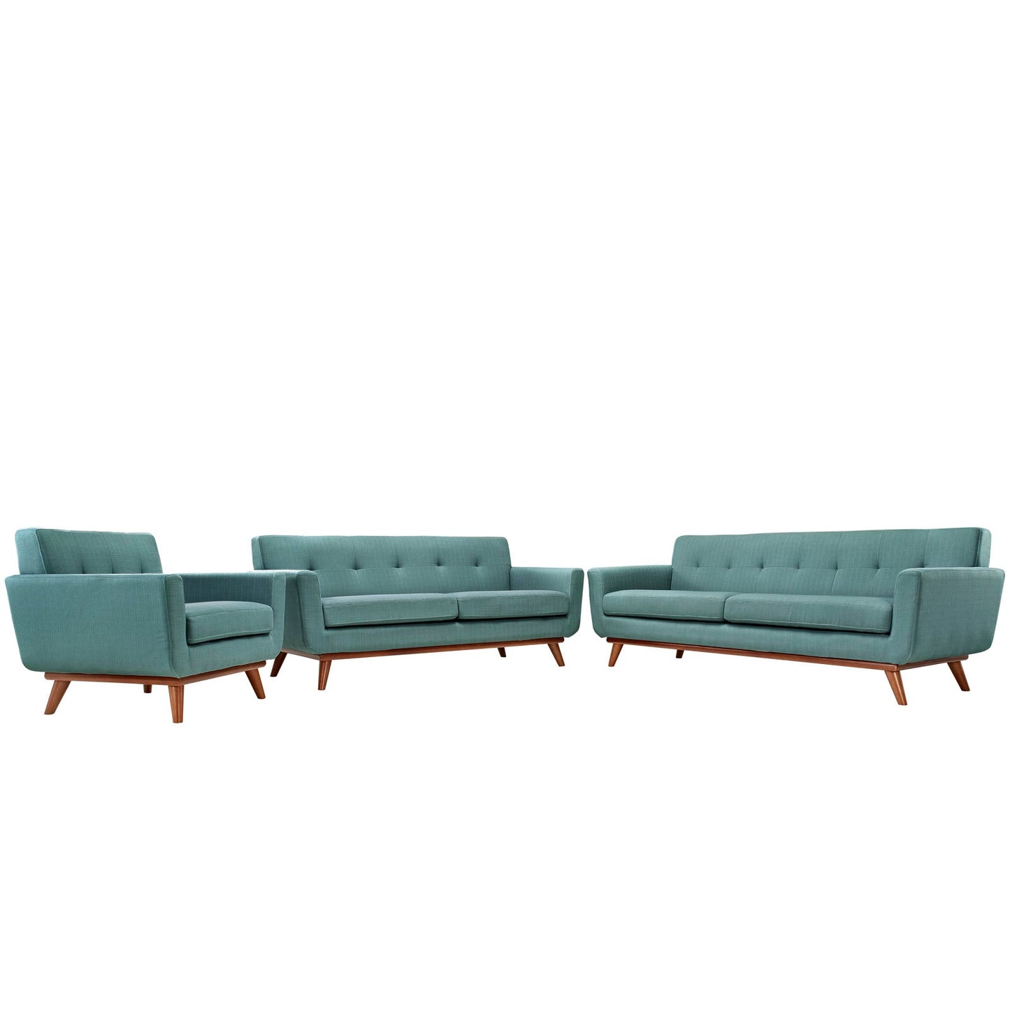 Modway Engage Sofa Loveseat and Armchair - Set of 3 - EEI-1349 | Sofa Set |