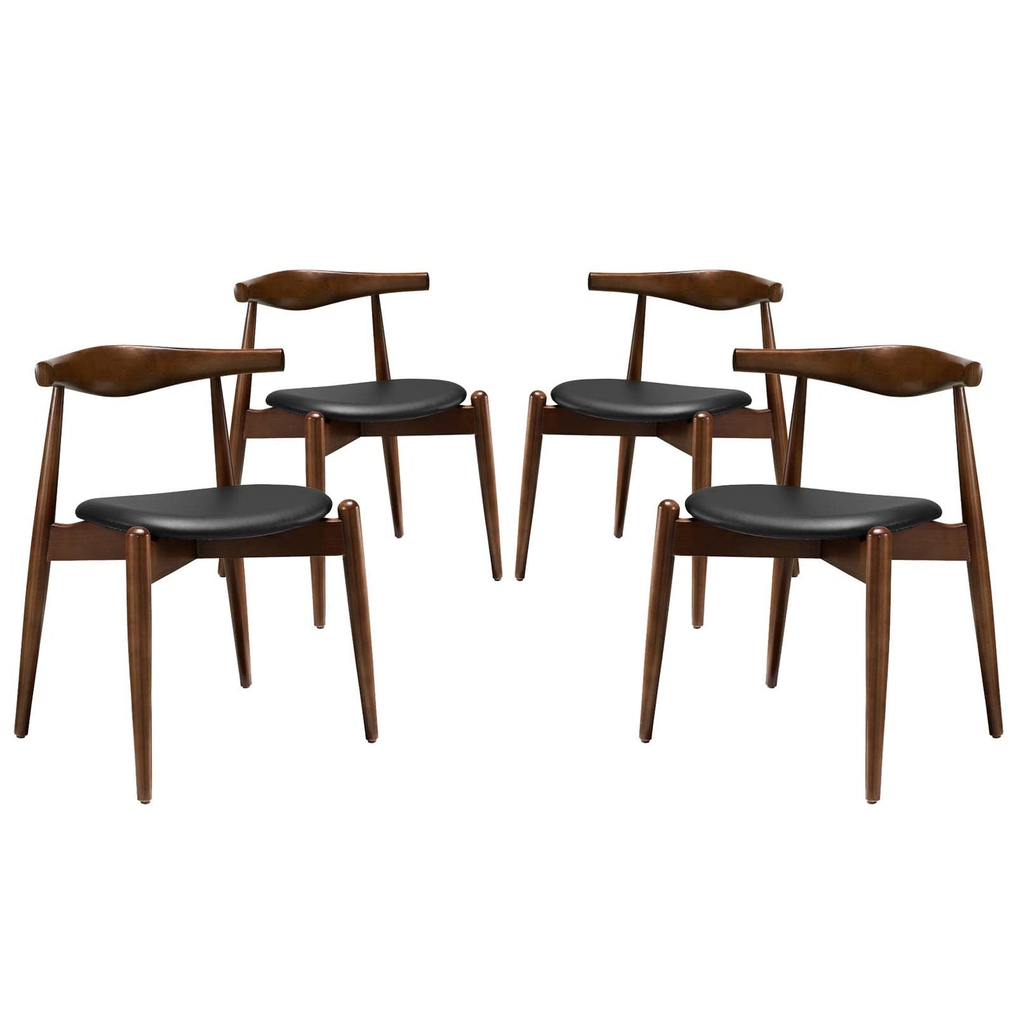 Modway Stalwart Dining Side Chairs - Set of 4 | Dining Chairs | Modishstore-11