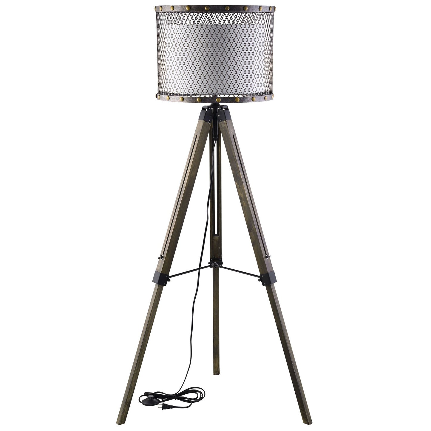 Modway Fortune Floor Lamp - Antique Silver | Floor Lamps |