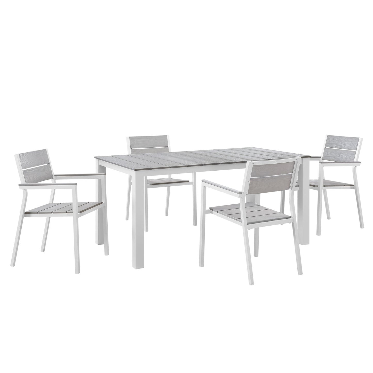 Modway Maine 5 Piece Outdoor Patio Dining Set - EEI-1747 | Outdoor Dining Set | Modishstore-2