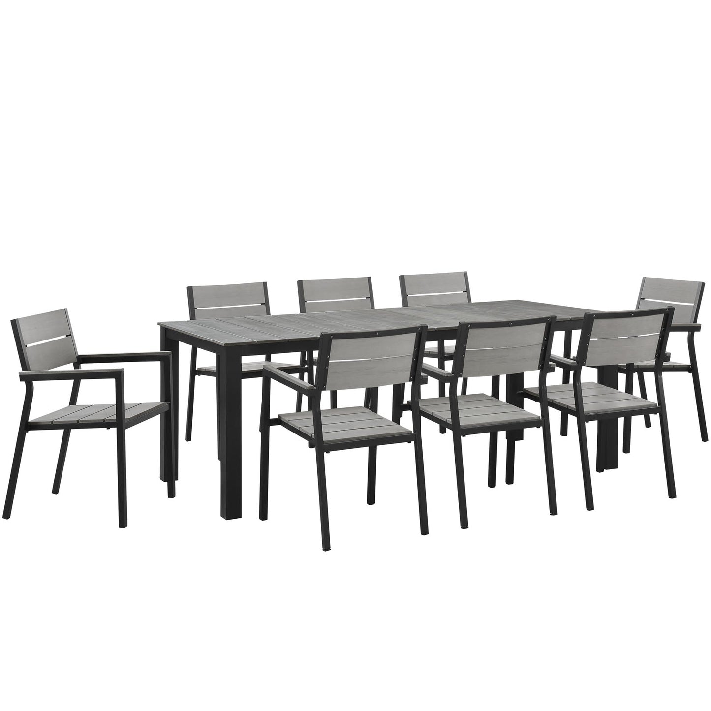 Modway Maine 9 Piece Outdoor Patio Dining Set | Outdoor Dining Set | Modishstore-16