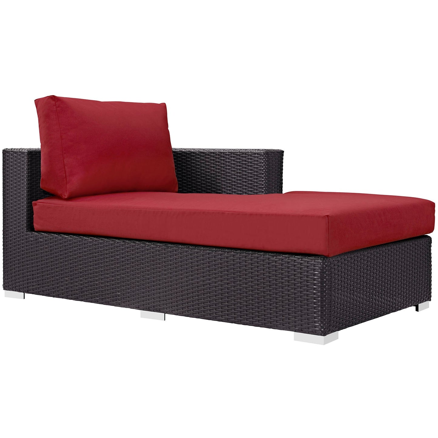Convene Outdoor Patio Fabric Right Arm Chaise By Modway - EEI-1843 | Outdoor Chaise Lounges - 2