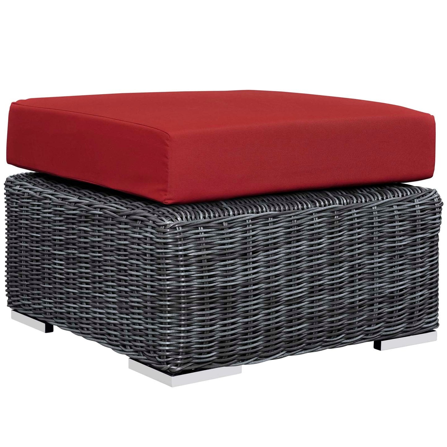 Summon Outdoor Patio Sunbrella Ottoman By Modway - EEI-1869 | Outdoor Ottomans | Modishstore - 4