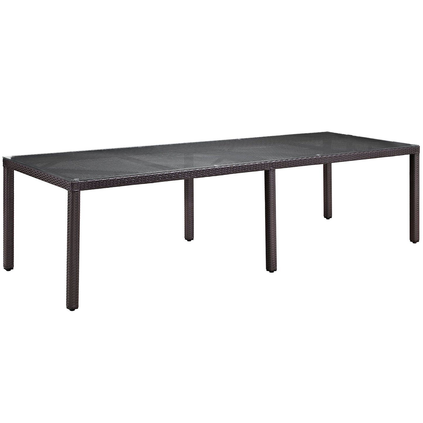 Modway Convene 114" Outdoor Patio Dining Table - Espresso | Outdoor Tables