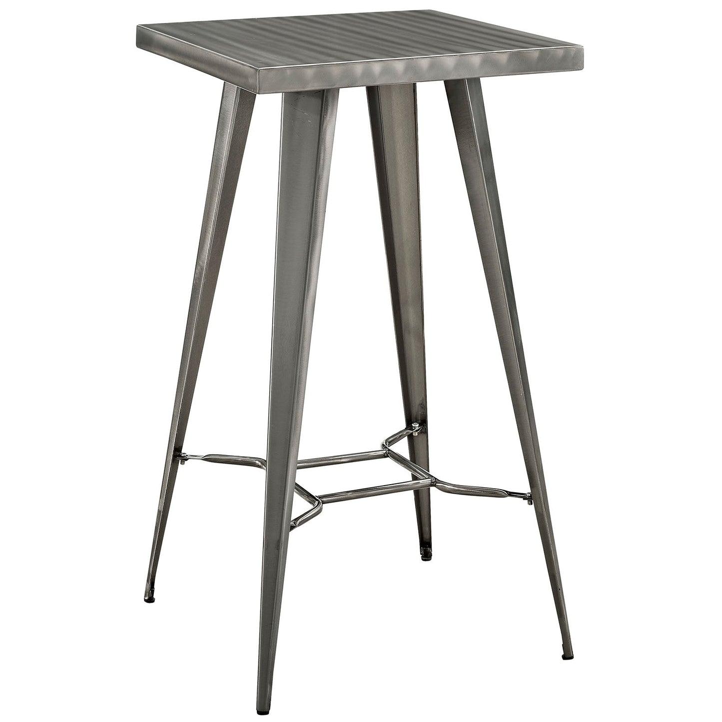 Modway Direct Metal Bar Table - Gunmetal | Bar Table