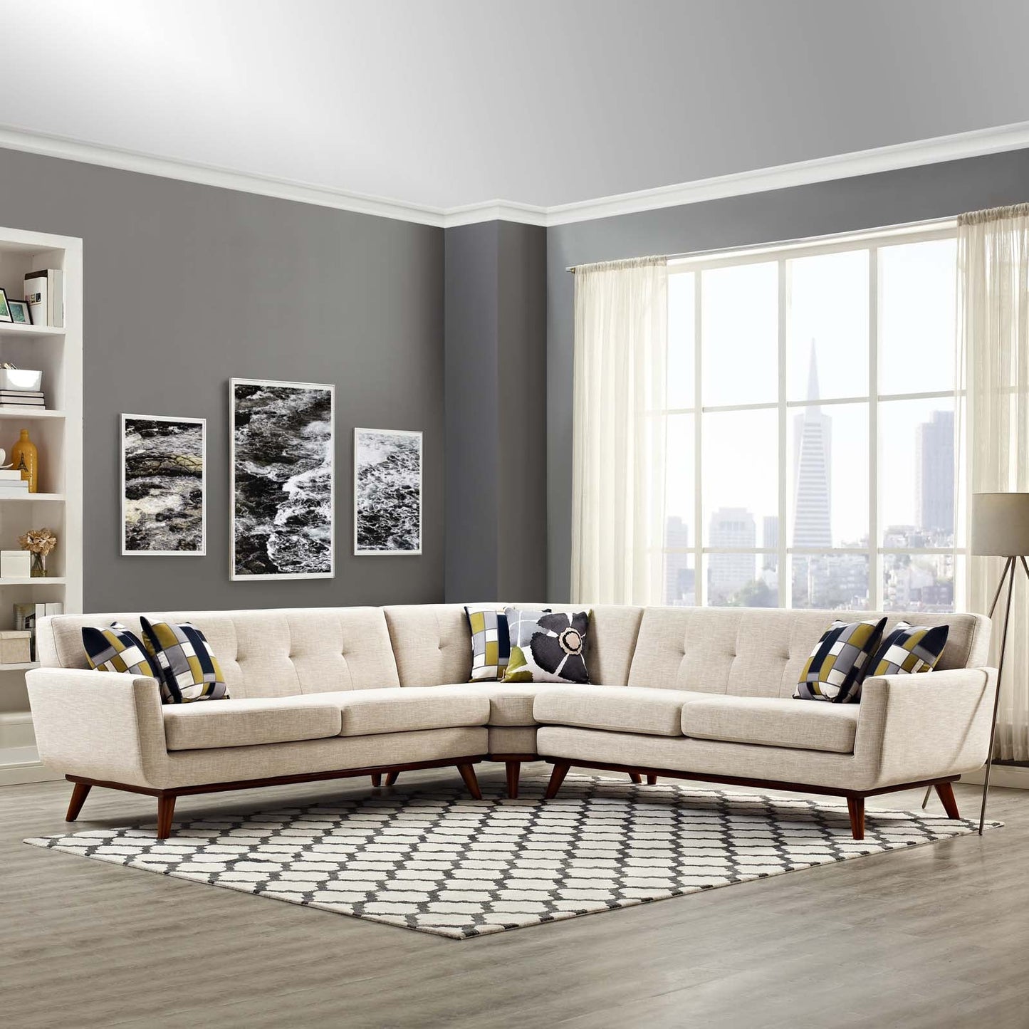 Modway Engage L-Shaped Sectional Sofa | Sofas