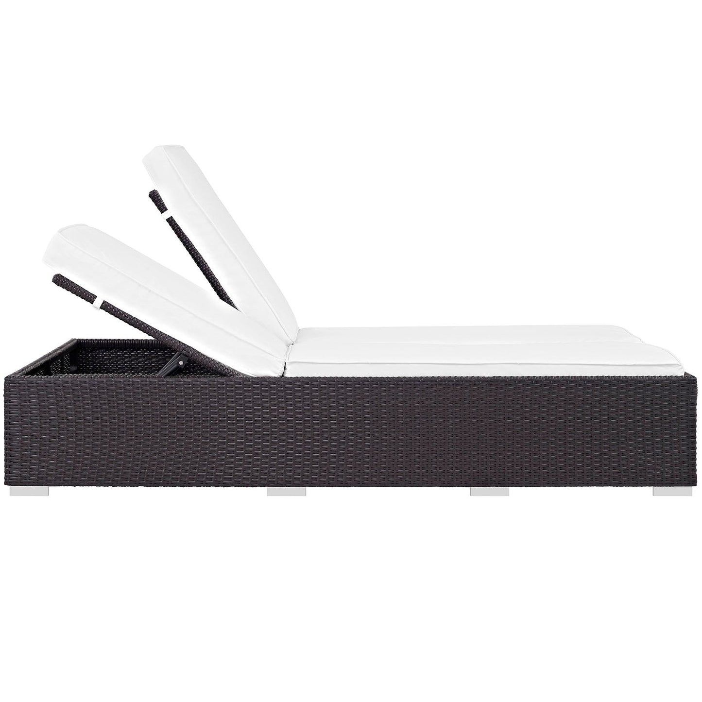 Modway Convene Double Outdoor Patio Chaise | Outdoor Recliners & Lounge Chairs