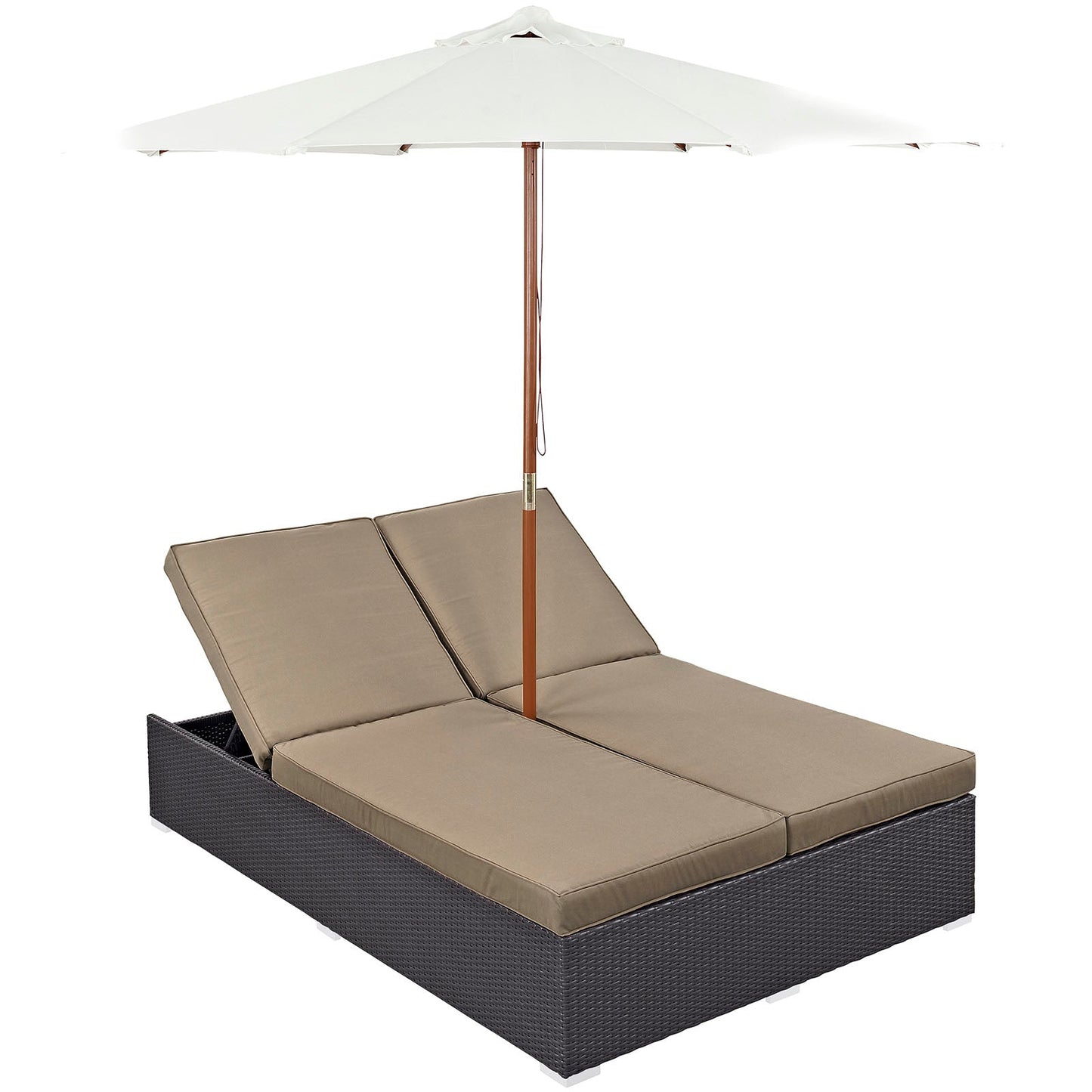 Modway Convene Double Outdoor Patio Chaise - EEI-2180 | Outdoor Recliners & Lounge Chairs