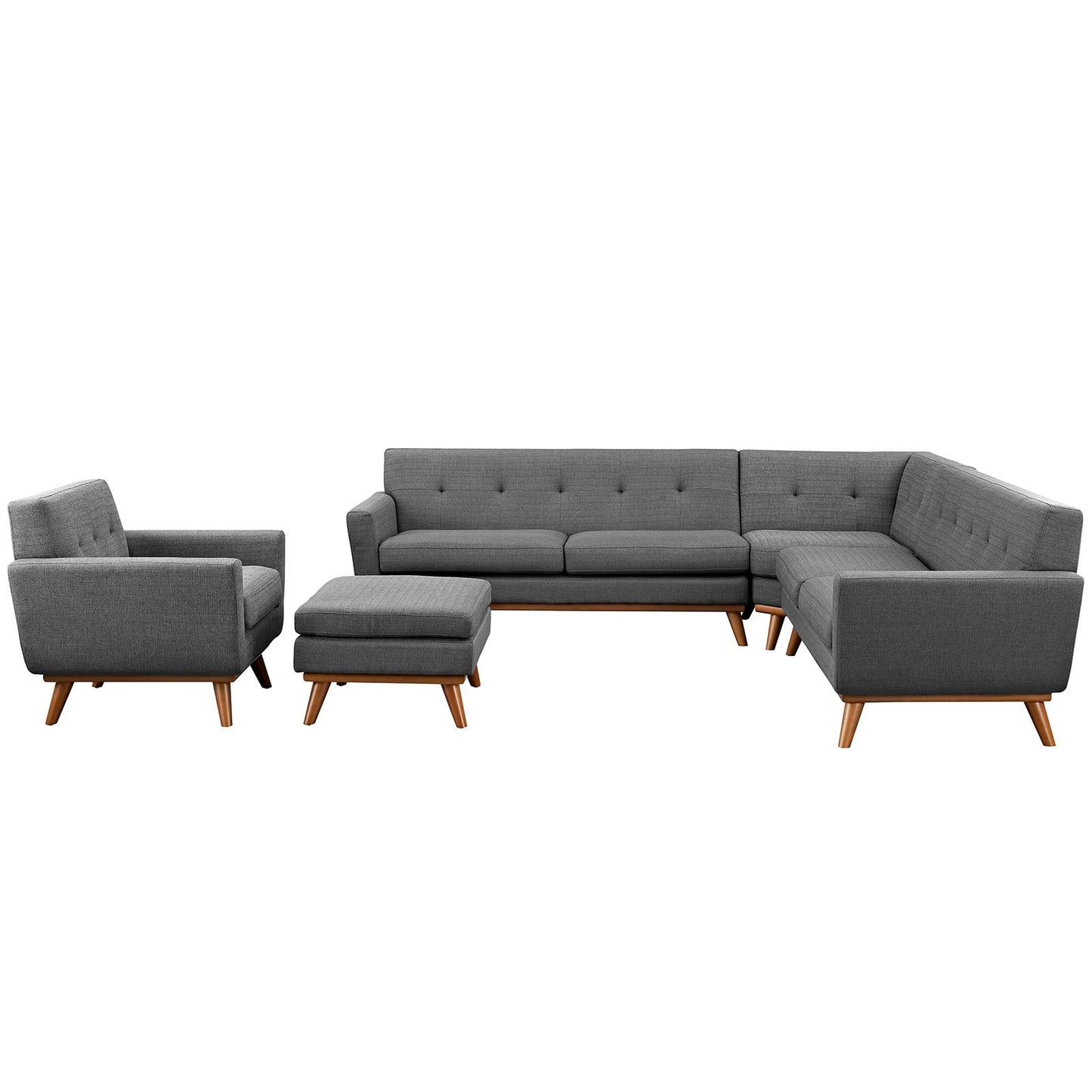 Modway Engage 5 Piece Sectional Sofa - EEI-2186 | Sectional |