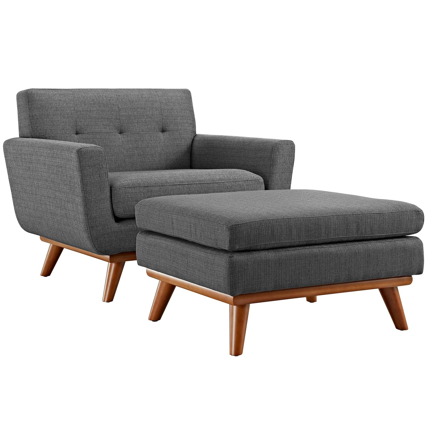 Modway Engage 2 Piece Armchair and Ottoman | Armchairs |