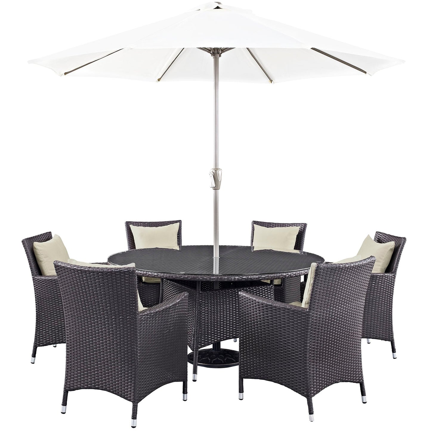 Modway Convene 8 Piece Outdoor Patio Dining Set | Outdoor Dining Set |