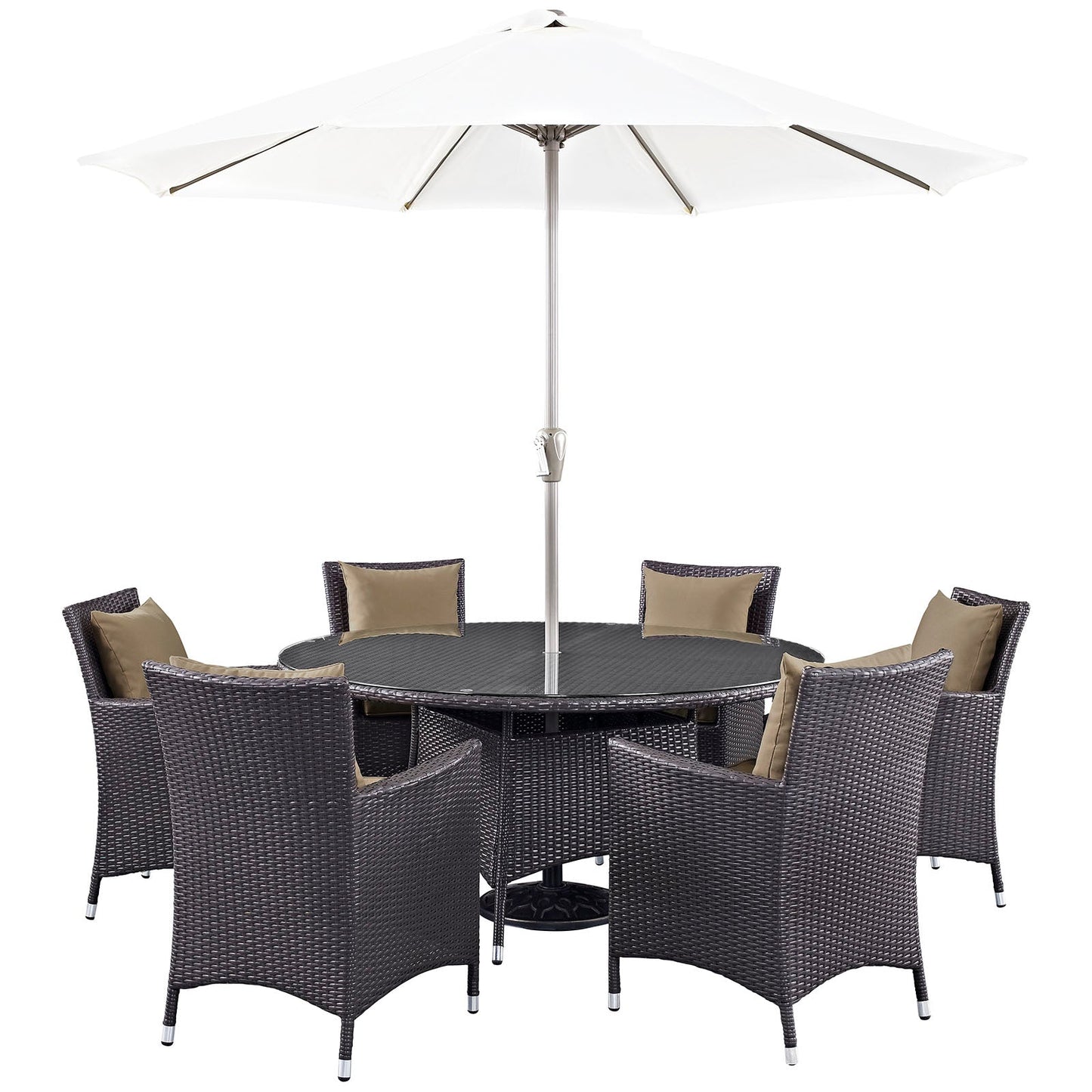 Modway Convene 8 Piece Outdoor Patio Dining Set | Outdoor Dining Set |