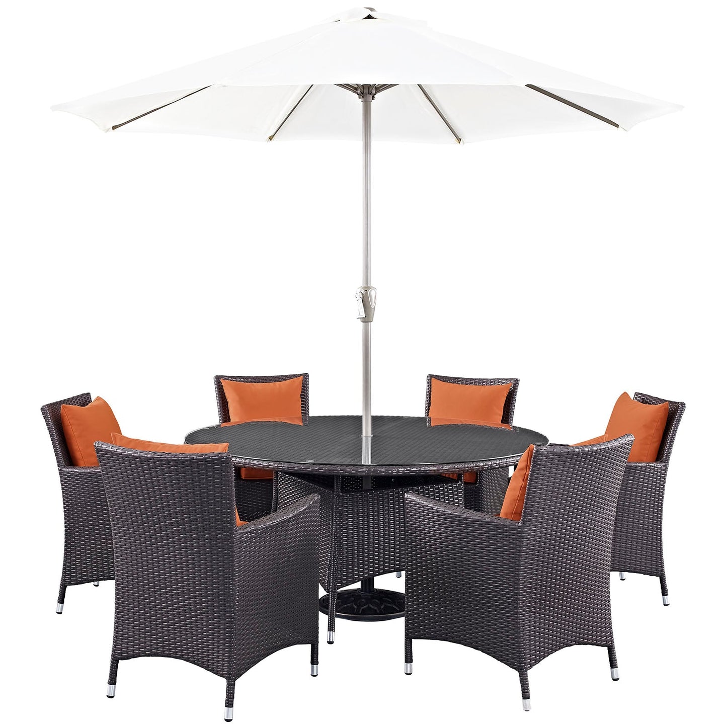 Modway Convene 8 Piece Outdoor Patio Dining Set | Outdoor Dining Set |