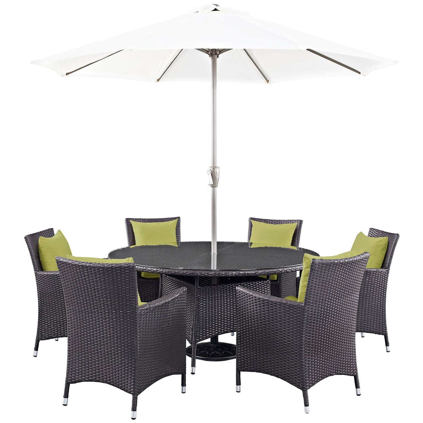 Modway Convene 8 Piece Outdoor Patio Dining Set | Outdoor Dining Set |