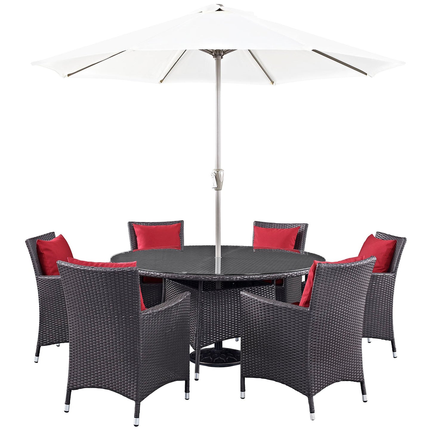 Modway Convene 8 Piece Outdoor Patio Dining Set | Outdoor Dining Set |