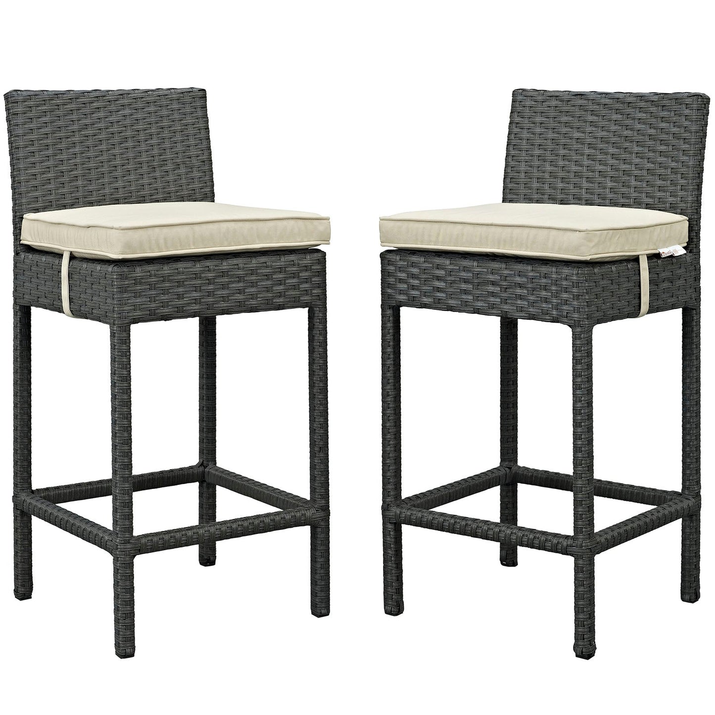Sojourn 2 Piece Outdoor Patio Sunbrella® Pub Set By Modway - EEI-2195 | Bar Stools | Modishstore