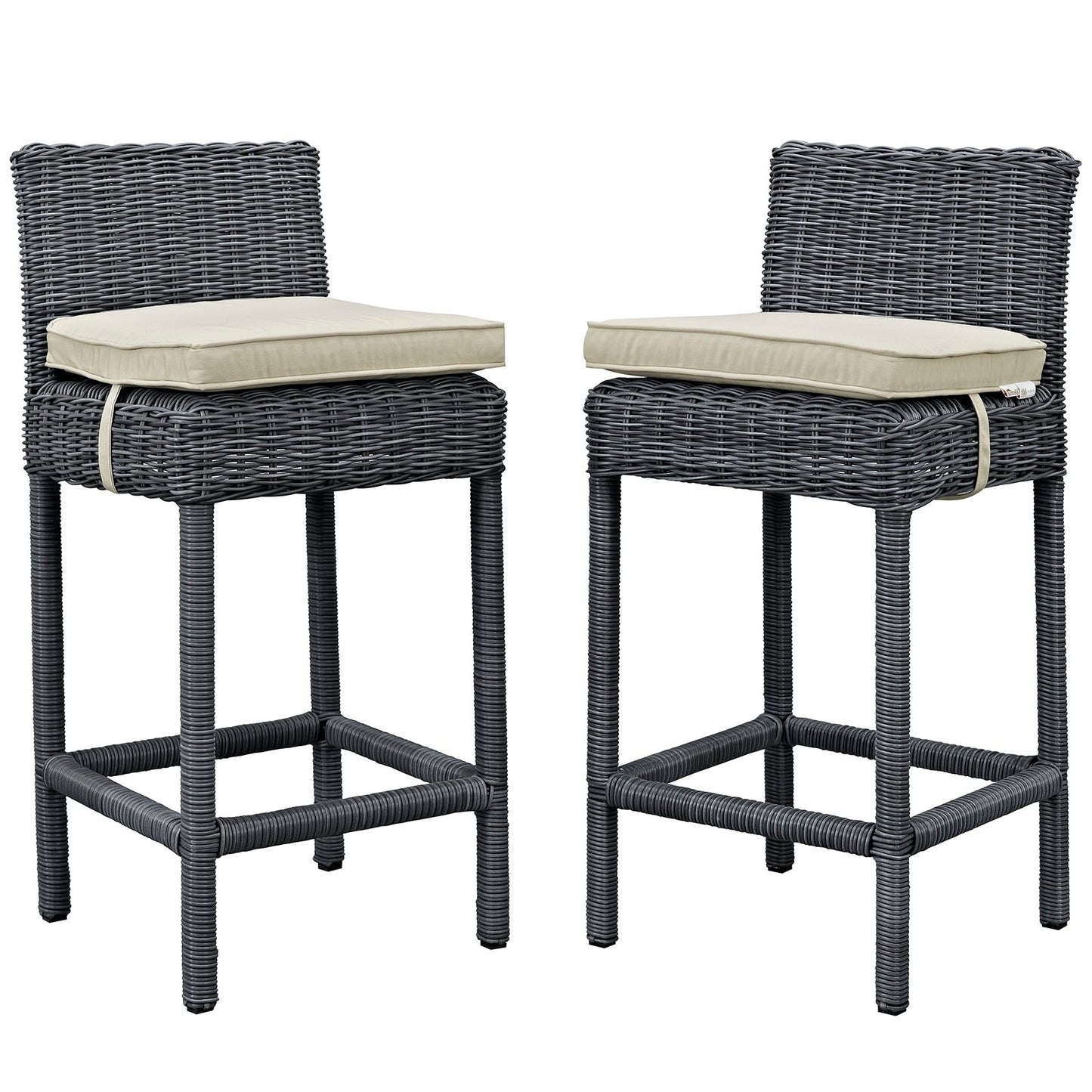 Summon 2 Piece Outdoor Patio Sunbrella® Pub Set By Modway - EEI-2197 | Bar Stools | Modishstore