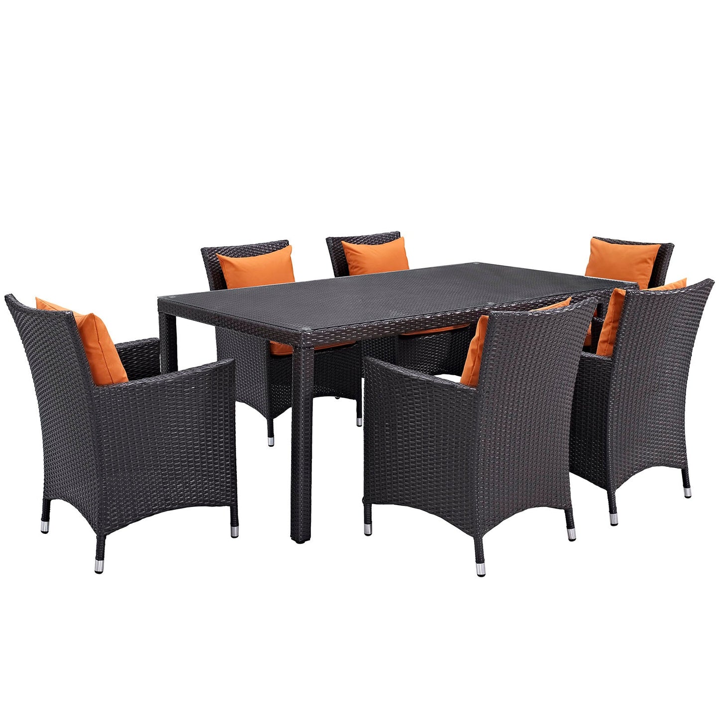 Modway Convene 7 Piece Outdoor Patio Dining Set - EEI-2199 | Outdoor Dining Set |