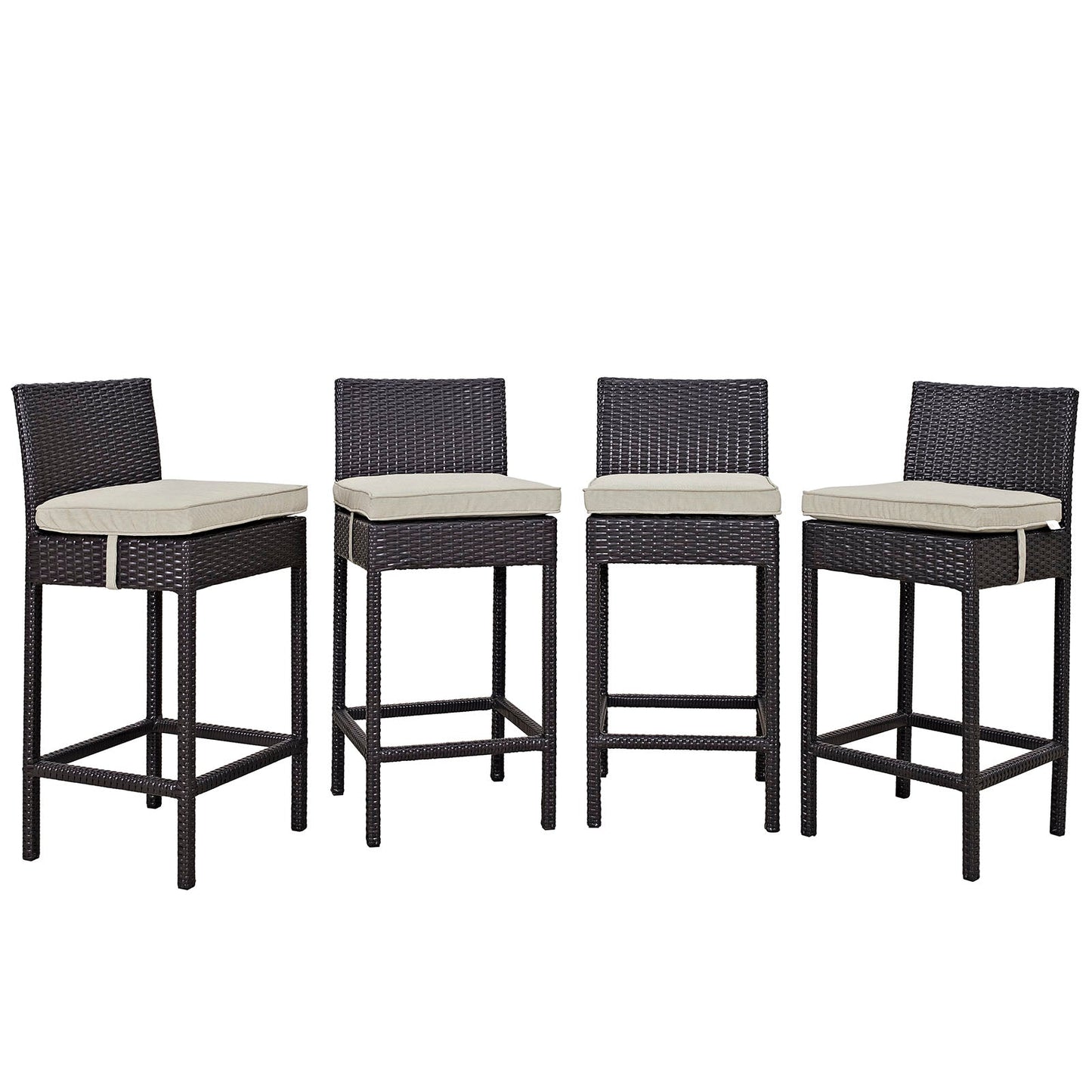Modway Convene 4 Piece Outdoor Patio Pub Set | Outdoor Chairs |