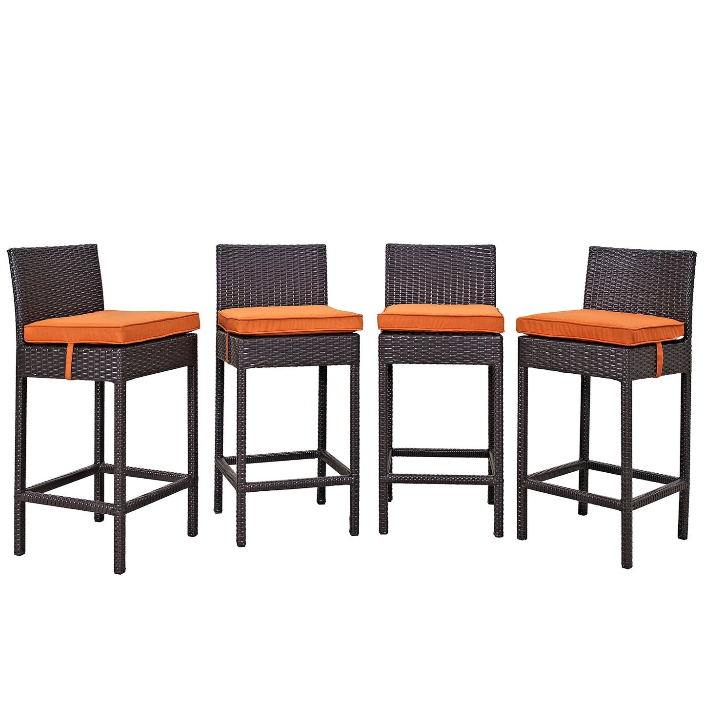 Modway Convene 4 Piece Outdoor Patio Pub Set | Outdoor Chairs |