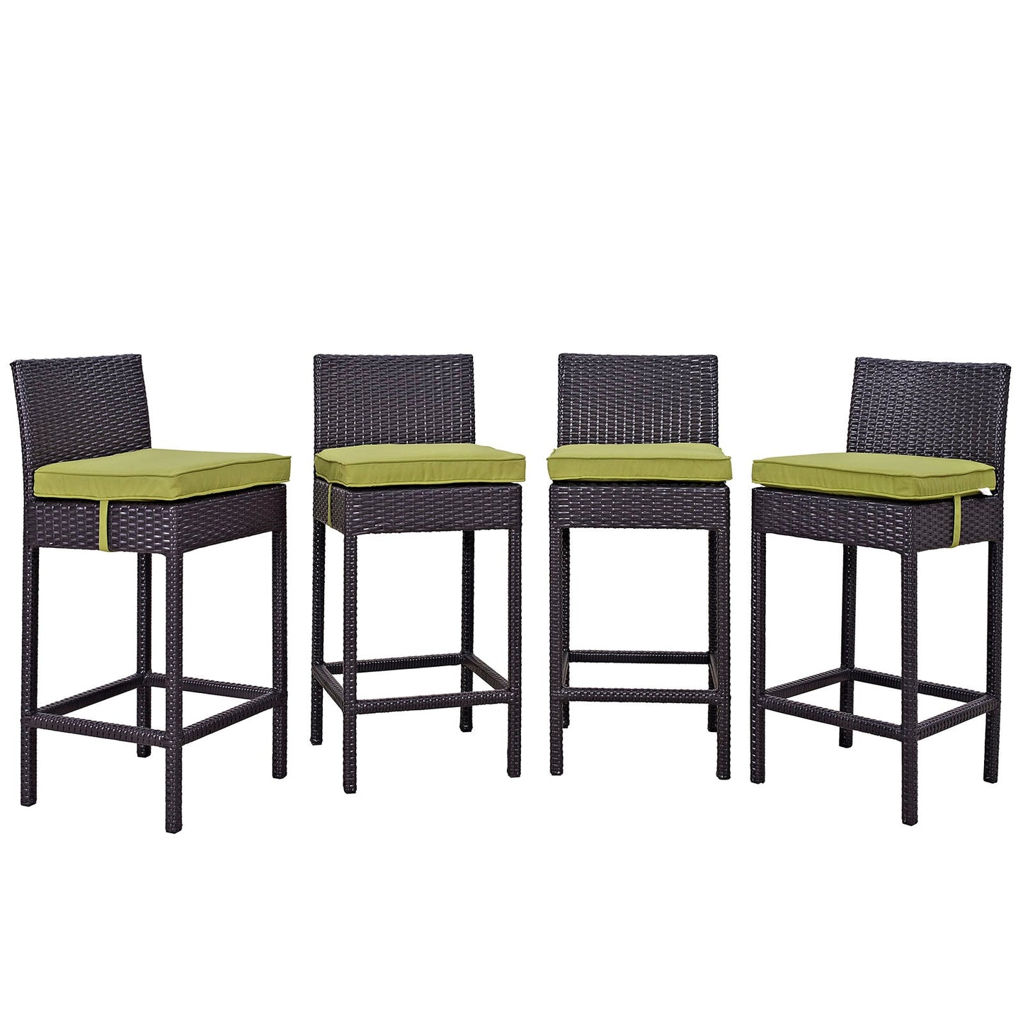 Modway Convene 4 Piece Outdoor Patio Pub Set | Outdoor Chairs |