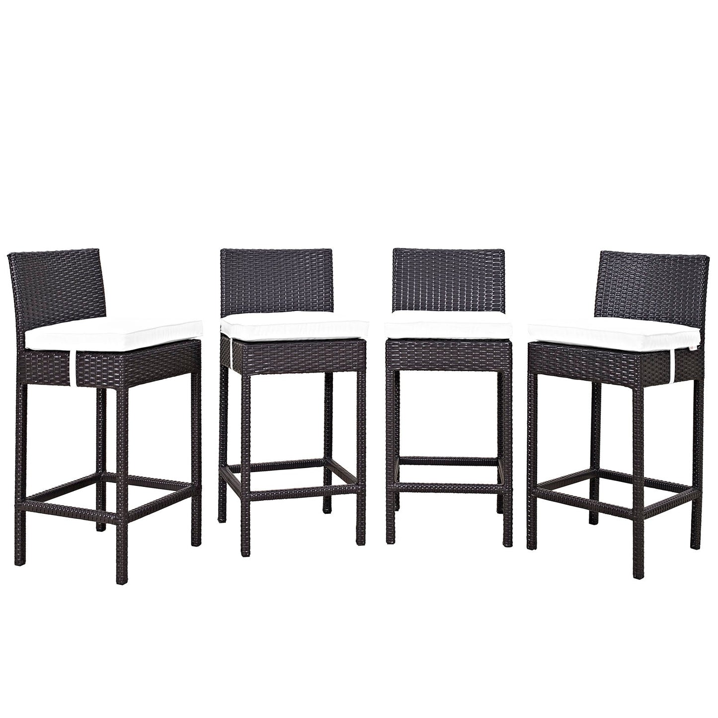 Modway Convene 4 Piece Outdoor Patio Pub Set | Outdoor Chairs |