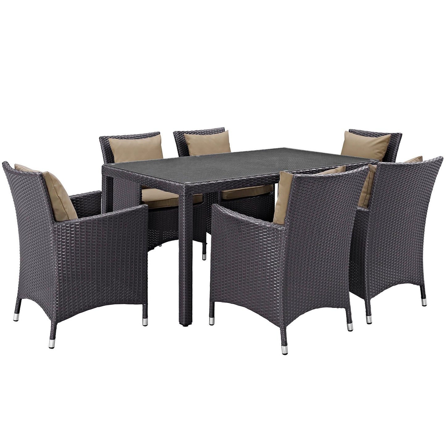 Modway Convene 7 Piece Outdoor Patio Dining Set - EEI-2241 | Outdoor Dining Set |