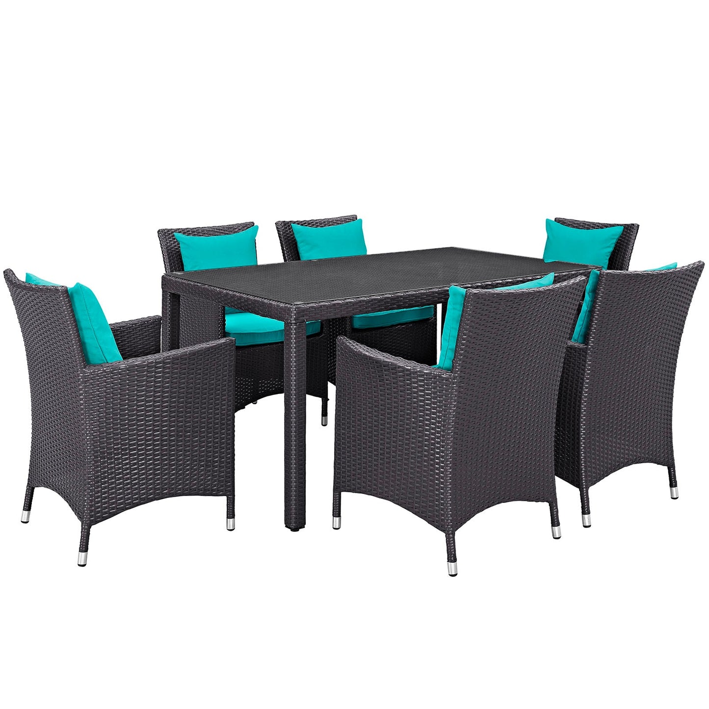 Modway Convene 7 Piece Outdoor Patio Dining Set - EEI-2241 | Outdoor Dining Set |