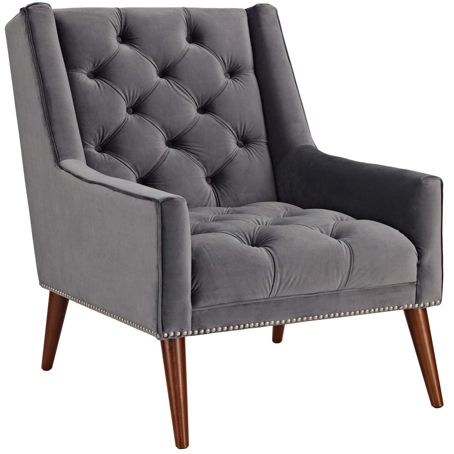 Peruse Velvet Armchair By Modway - EEI-2306 | Armchairs | Modishstore - 2
