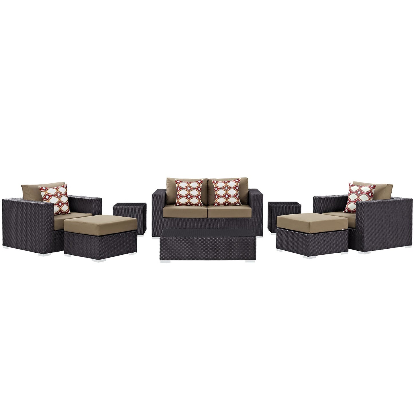 Convene 8 Piece Outdoor Patio Sofa Set By Modway - EEI-2352 | Outdoor Sofas, Loveseats & Sectionals - 2