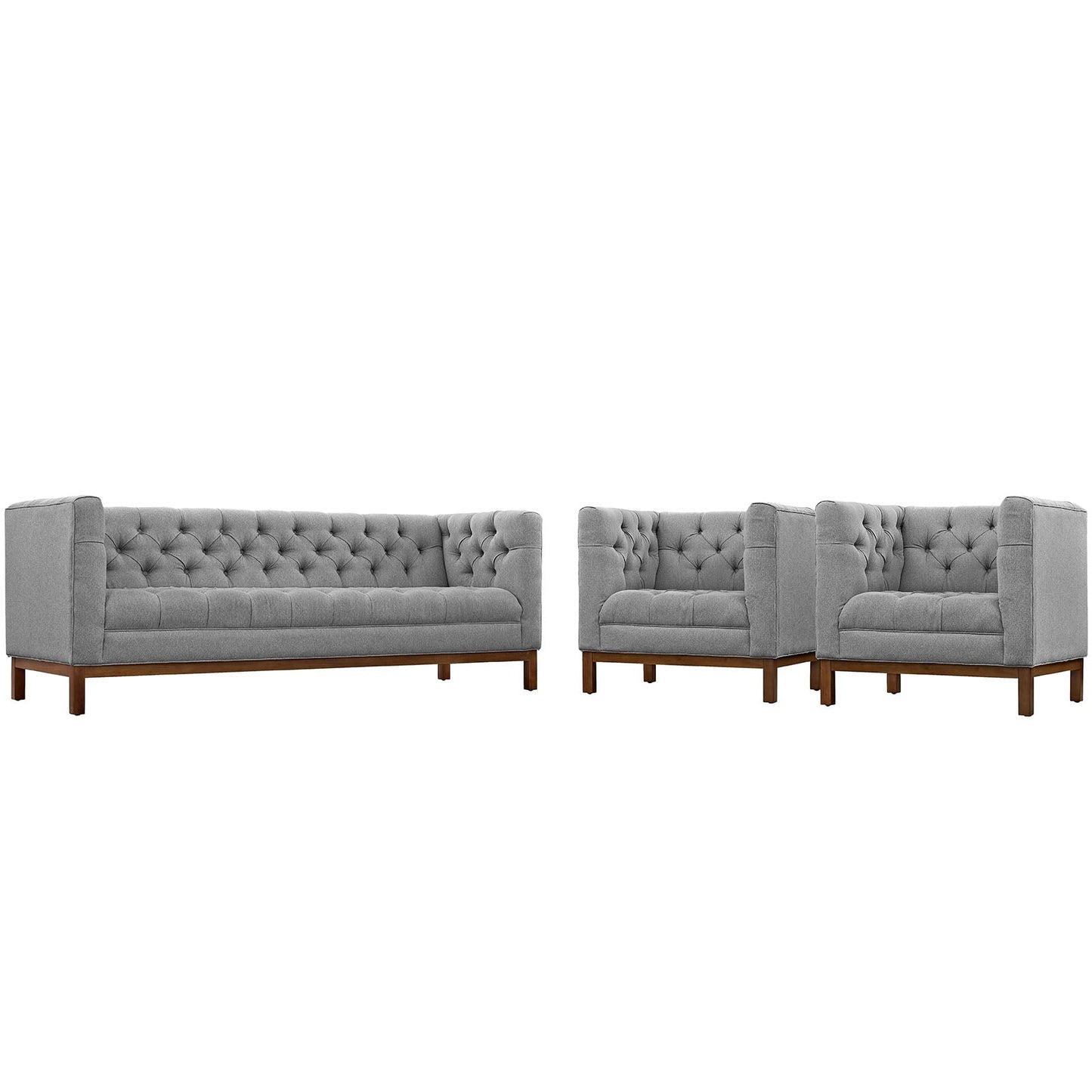 Panache Living Room Set Upholstered Fabric Set of 3 By Modway - EEI-2435 | Sofa Set | Modishstore - 2