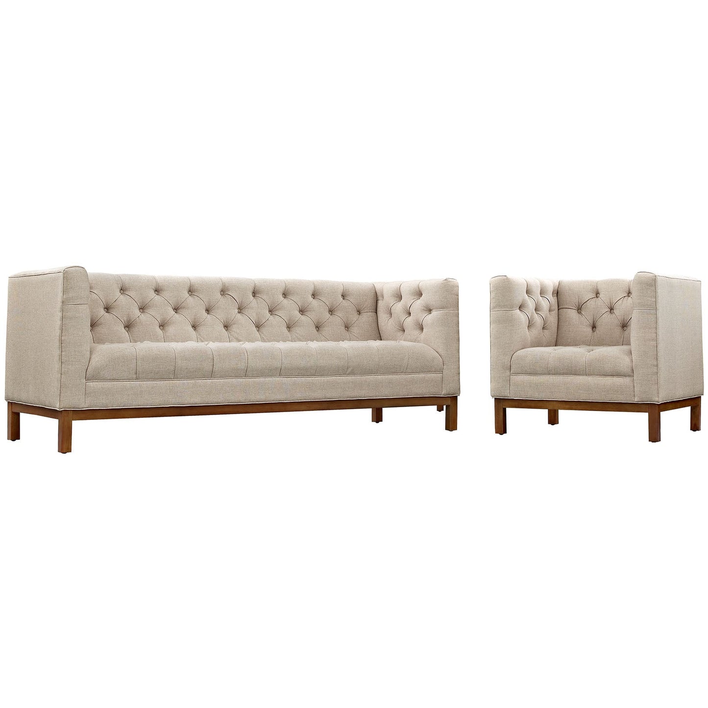 Panache Living Room Set Upholstered Fabric Set of 2 By Modway - EEI-2437 | Sofa Set | Modishstore