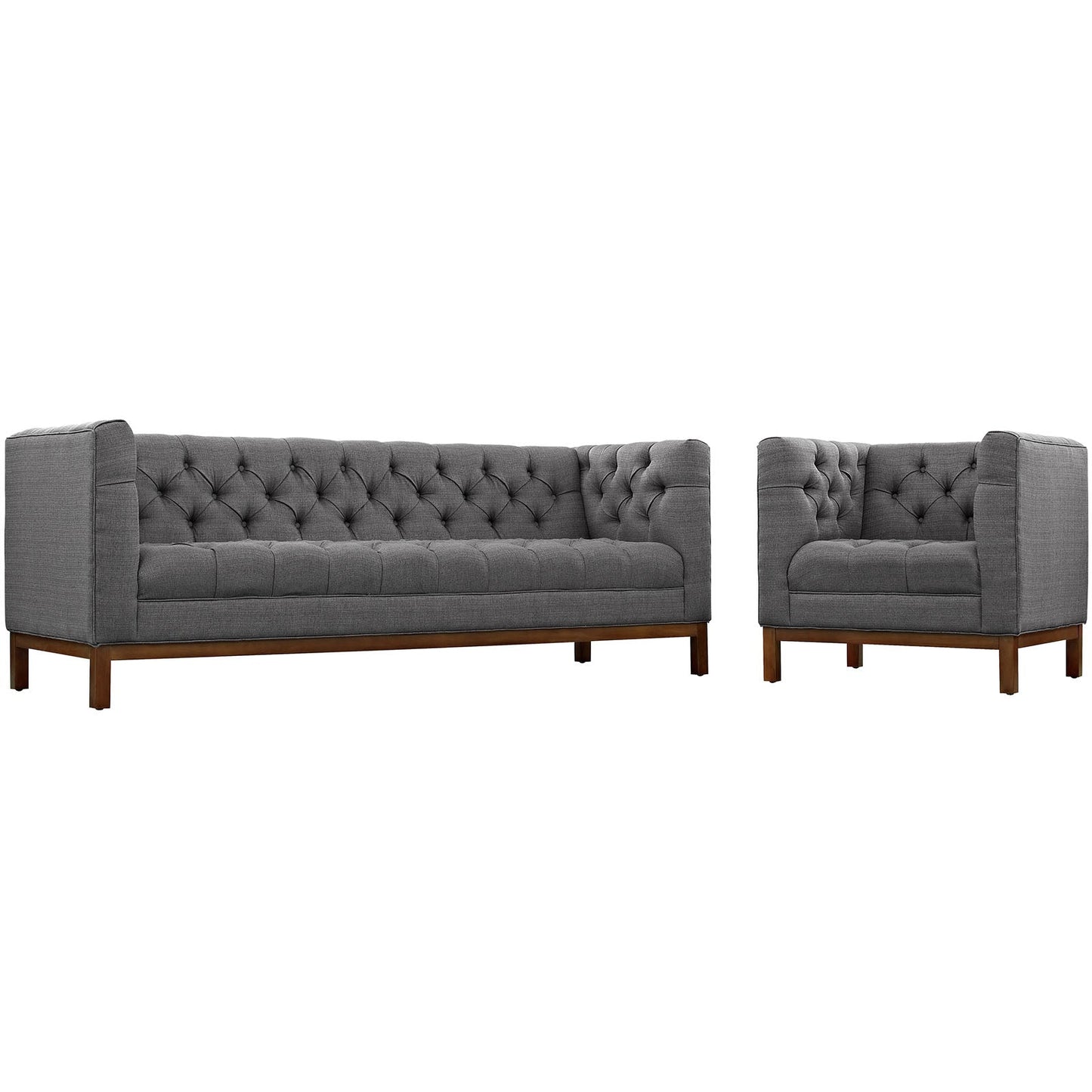 Panache Living Room Set Upholstered Fabric Set of 2 By Modway - EEI-2437 | Sofa Set | Modishstore - 2