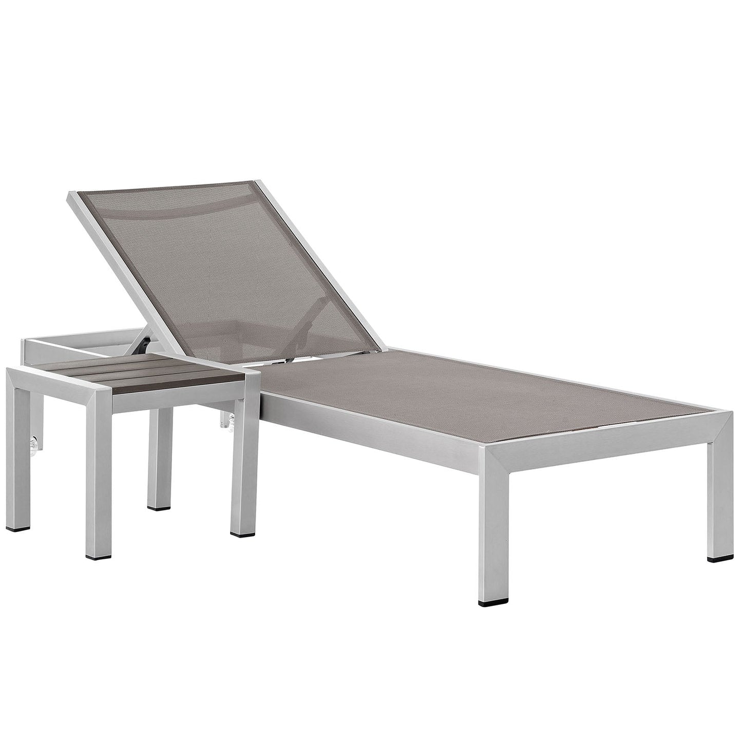 Modway Shore 2 Piece Outdoor Patio Aluminum Set - EEI-2470 | Outdoor Recliners & Lounge Chairs | Modishstore-19