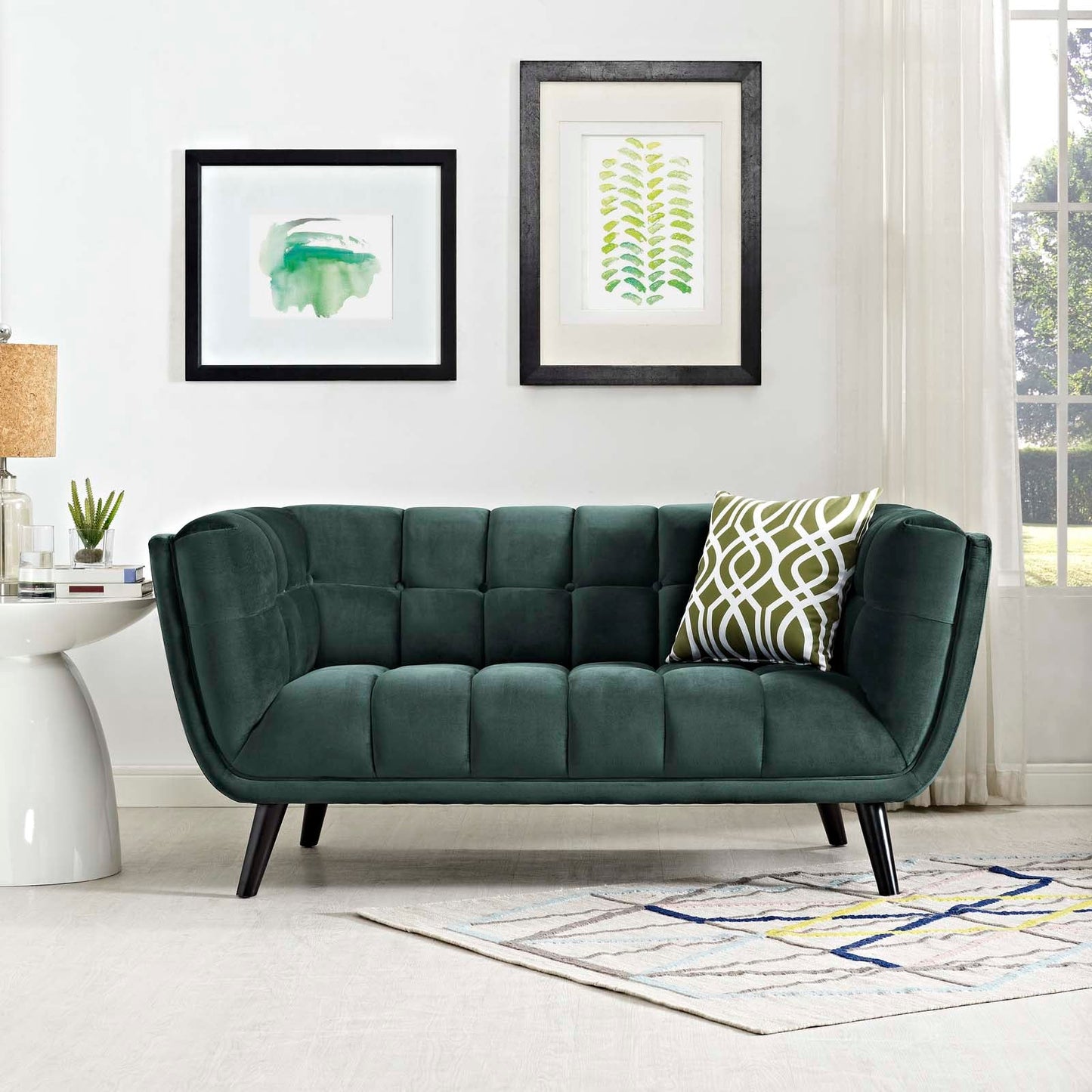 Modway Bestow Performance Velvet Loveseat | Loveseats