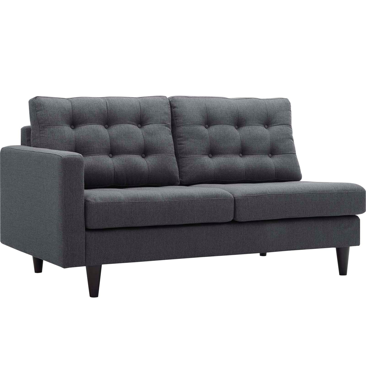 Modway Empress Left-Facing Upholstered Fabric Loveseat | Loveseats |