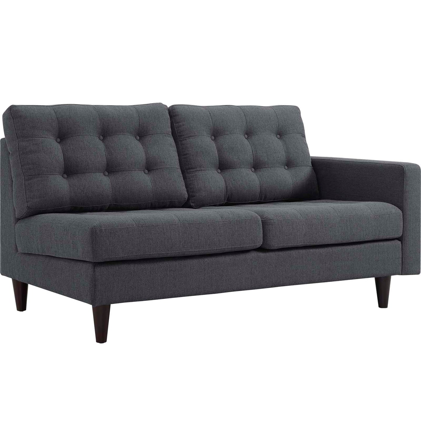 Modway Empress Right-Facing Upholstered Fabric Loveseat | Loveseats |