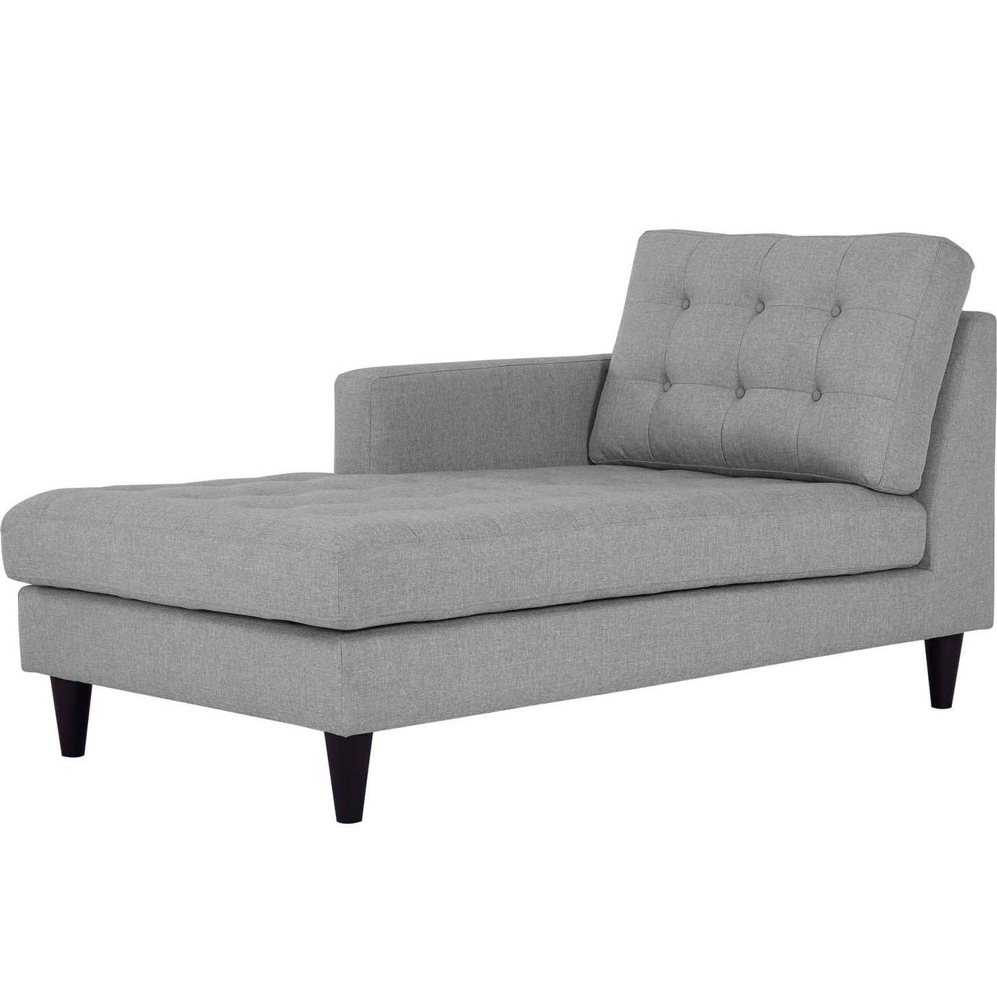 Modway Empress Left-Arm Upholstered Fabric Chaise | Outdoor Recliners & Lounge Chairs |