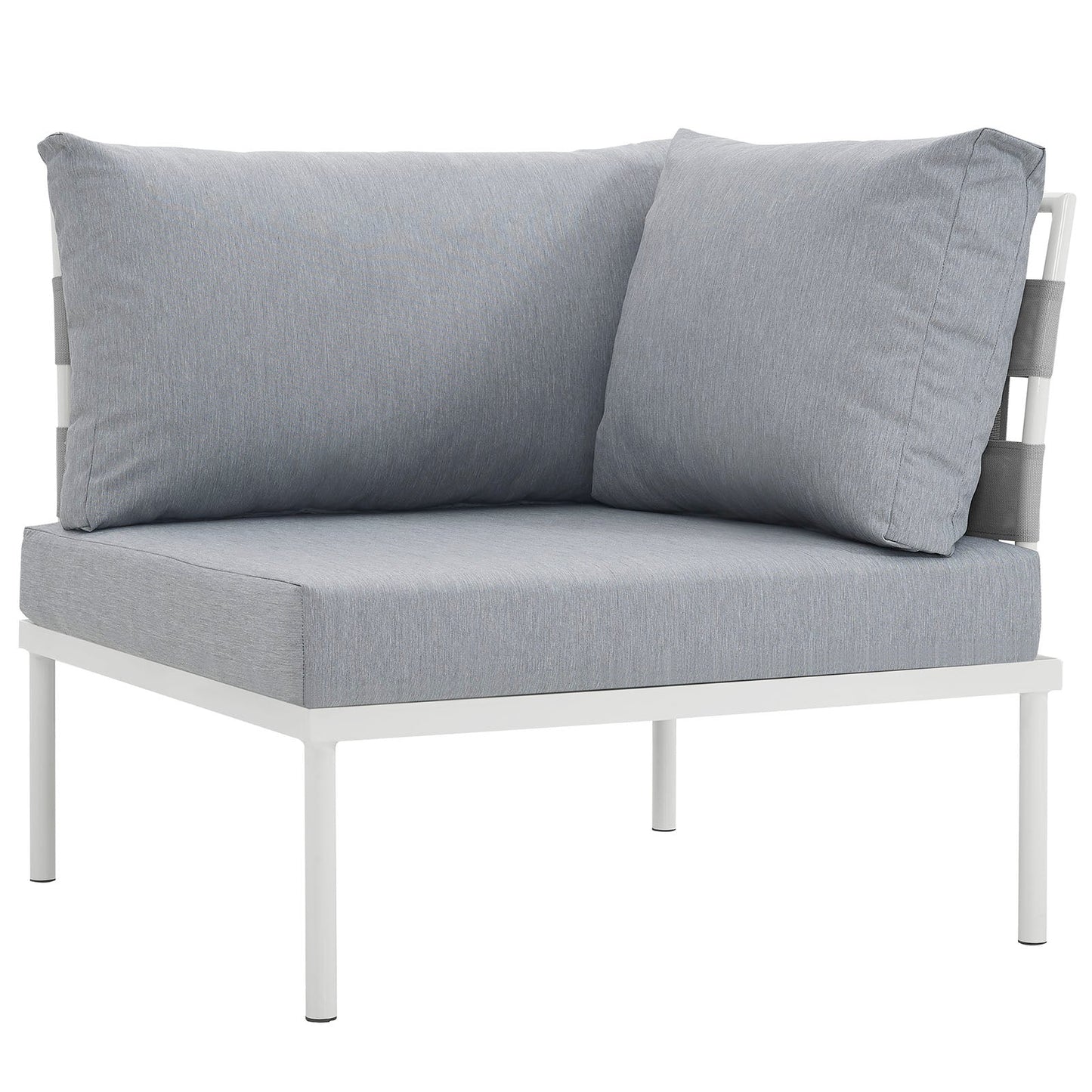 Modway Harmony Outdoor Patio Aluminum Corner Sofa | Outdoor Chairs |