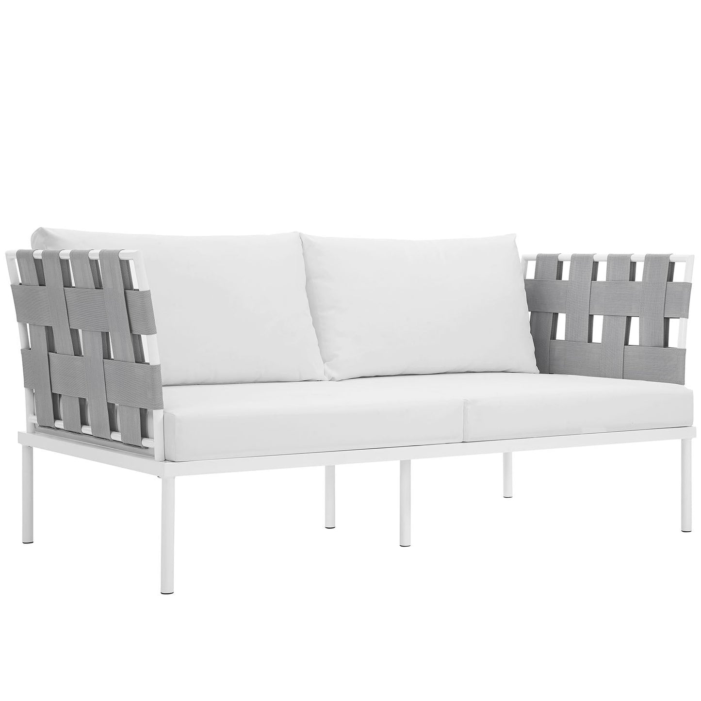 Modway Harmony Outdoor Patio Aluminum Loveseat | Outdoor Sofas, Loveseats & Sectionals |