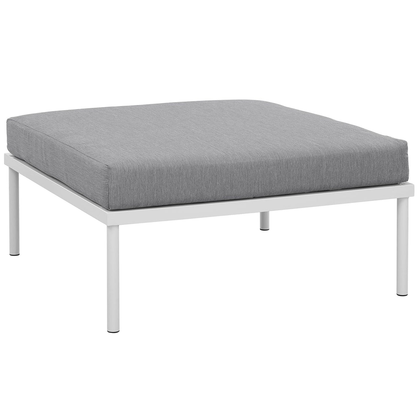 Modway Harmony Outdoor Patio Aluminum Ottoman | Outdoor Ottoman |