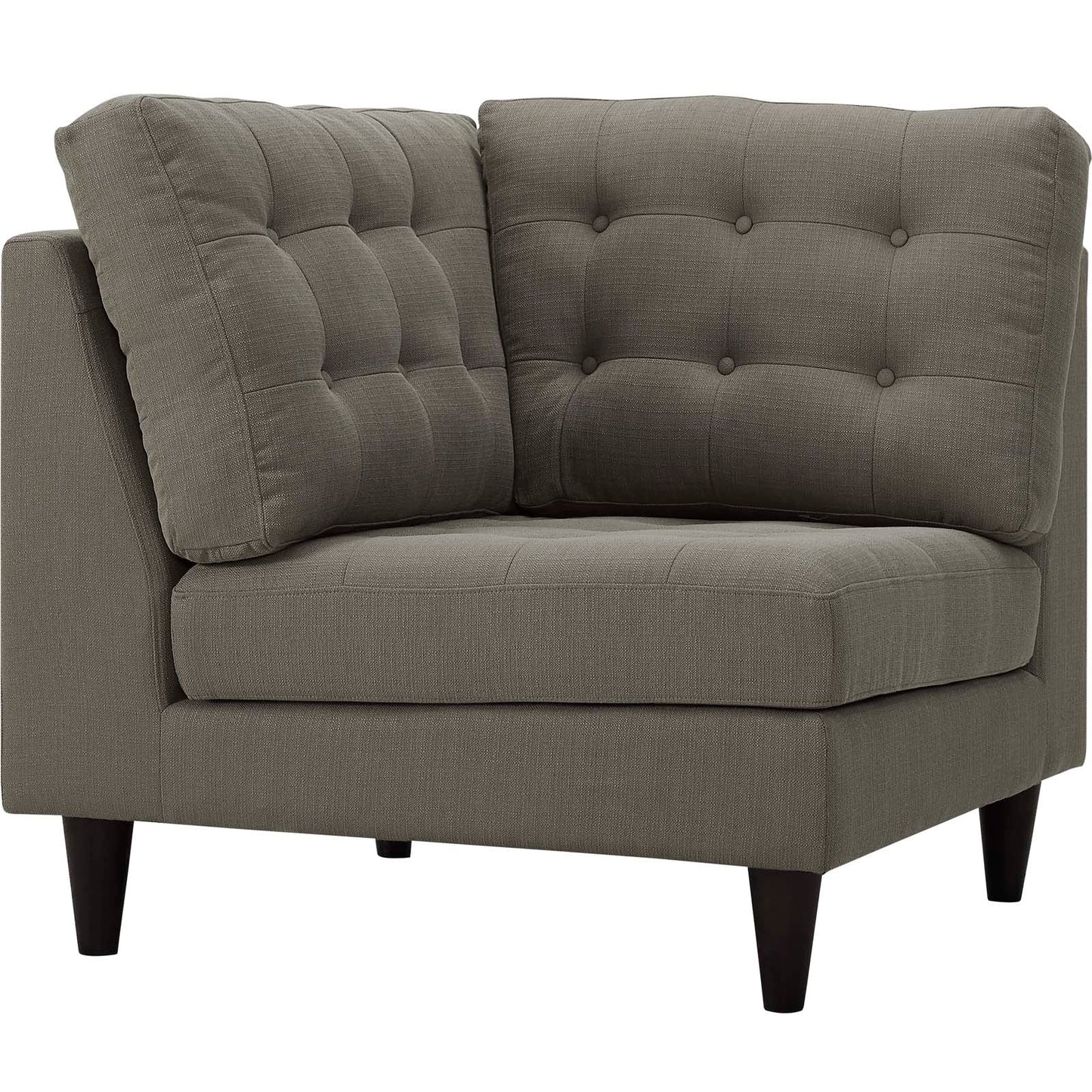 Modway Empress Upholstered Fabric Corner Sofa | Sofas |