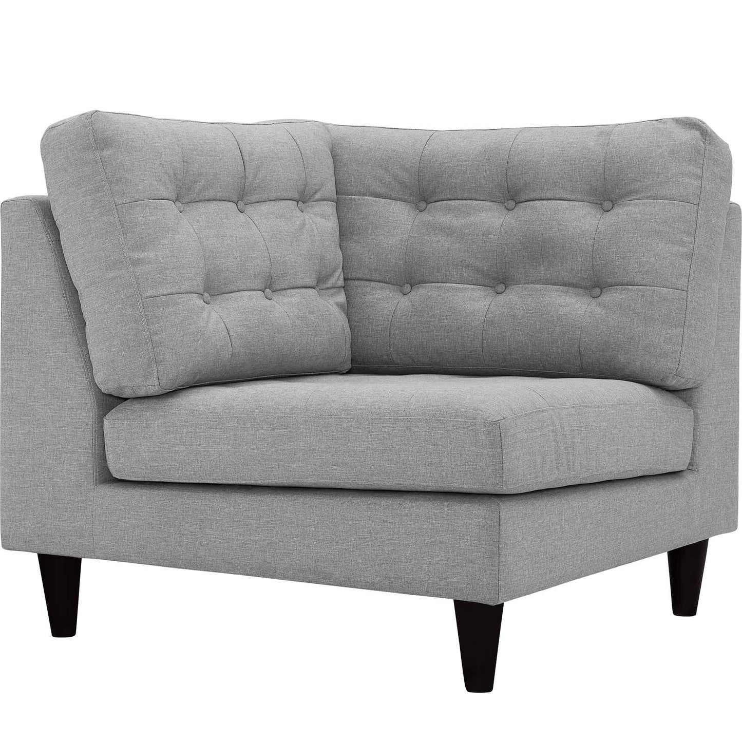 Modway Empress Upholstered Fabric Corner Sofa | Sofas |
